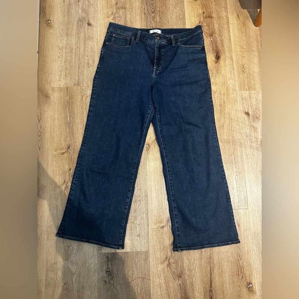 Madewell Dark Blue Wide-Leg Jeans